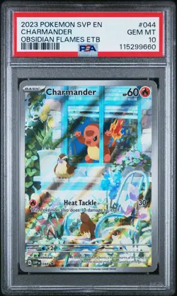 2023 Pokemon SVP -SV Black Star Promo Charmander Obsidian Flames Etb PSA 10 #044 - Image 1