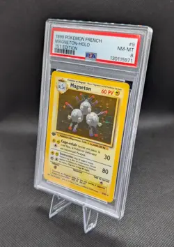 1999 Pokemon French #9 Magneton 1st Edition PSA 8 - Image 2
