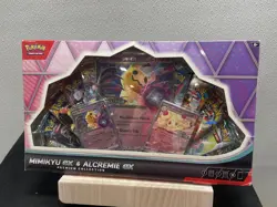Pokemon TCG: Mimikyu ex & Alcremie ex Premium Collection Box In Hand Sealed - Image 1