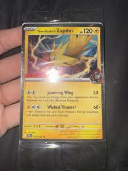 POKEMON TCG Destined Rivals Team Rocket’s Zapdos 070/182 Gamestop Promo SEALED - Image 3