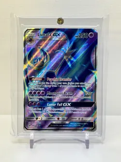 Pokemon TCG Lunala GX Sun & Moon Base Set 141/149 Holo Full Art NM/M - Image 1