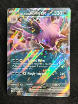 Pokemon - Team Rockets Nidoking 217 Promo - Destined Rivals Tin - Holo Foil - Image 1