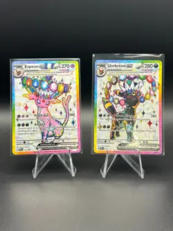 Pokemon TCG Umbreon Ex Espeon Ex Svp 175 176 Promo Pair NM Prismatic Evolution - Image 1