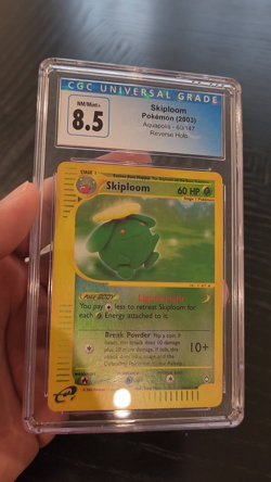 SKIPLOOM - REVERSE HOLO - CGC 8.5 - 2003 POKEMON AQUAPOLIS - #60/147 - Image 2