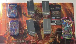 Pokemon Mega Evolution Phantasmal Flames LOT; Booster Bundles, Tins, sleeves - Image 2