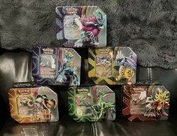 Pokemon Paradox Destinies Tin Factory Sealed (6 Different Tins!) - Image 1