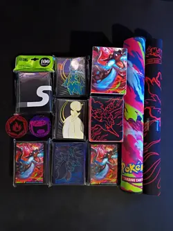 Pokemon TCG Playmat/Sleeves/Deck box/Coin Lot - Image 1