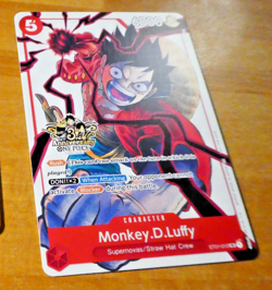 ONE PIECE ENGLISH CARD 3RD ANNIVERSARY GAME CARTE Monkey.D. Luffy ST01-012 EN M - Image 3