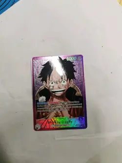 One Piece Card Game English Carte Holo Monkey D Luffy OP05-060 ALT ART Leader - Image 1