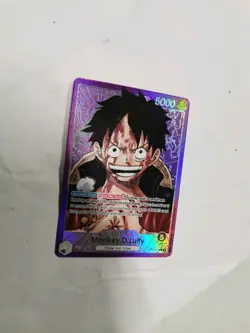 One Piece Card Game English Carte Holo Monkey D Luffy OP05-060 ALT ART Leader - Image 4