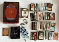 Vintage 1995 Magic Cards Deck Master Box with Manuals & Life Counter Beads - Image 1