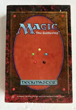 Vintage 1995 Magic Cards Deck Master Box with Manuals & Life Counter Beads - Image 3