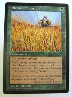 MTG Elephant Grass Visions Moderate Play!! - Image 1