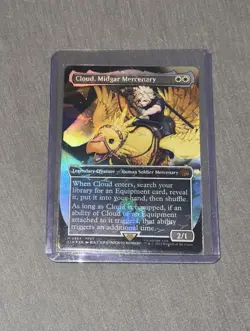 Cloud Midgar Mercenary (Borderless) (Chocobo Foil) (564) MTG NM English - Image 1