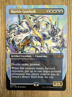 Riptide Gearhulk - Borderless - NM - Aetherdrift DFT - MTG - Image 1