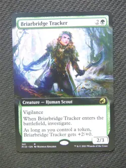 Briarbridge Tracker Extended Art - Innistrad Midnight Hunt Cards - Mtg Card #3JZ - Image 1