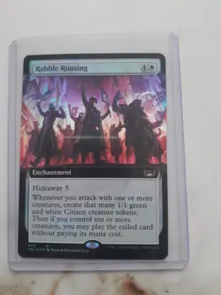 Rabble Rousing, Rare Extended Art Foil, Streets of New Capenne #409 MTG Magic - Image 1