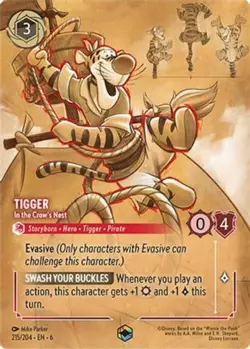 1x Tigger - In the Crow's Nest - 215/204 - Enchanted - Holofoil NM-Mint Disney L - Image 1