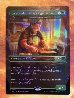 MTG Rainbow Foil Borderless La abuela, siempre generosa - Tireless Provisioner!! - Image 1