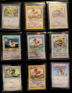 Pokemon Legendary Collection Reverse Holo Lot Pidgey, Pidgeotto, Pidgeot Rare(9) - Image 1