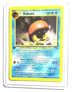 KABUTO - 1st Edition Neo Discovery - 56/75 - Common - Pokemon Card - NM - Image 1