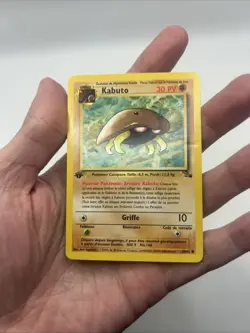 FRENCH 50/62 Kabuto 1st Edition Fossil Pokemon TCG Common Card - HP/MP - Image 3