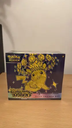 Pokemon TCG Surging Sparks Pokemon Center ETB Elite Trainer Box Sealed - Image 1