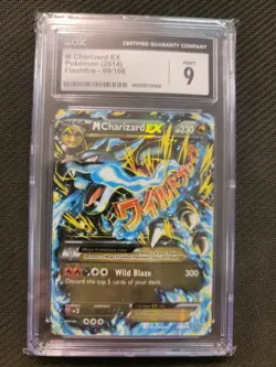 Pokemon Mega M Charizard EX 69/106 XY Flashfire Holo Foil Rare Graded CGC 9 NM - Image 1