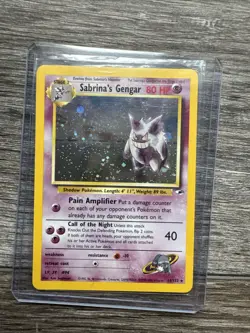 Pokemon TCG Sabrina's Gengar 14/132 Unlimited Holo Card Gym Heroes - Image 1