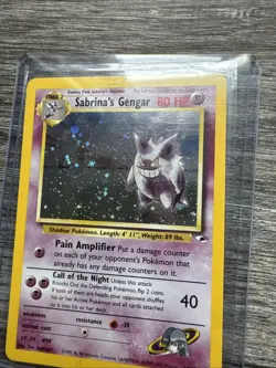 Pokemon TCG Sabrina's Gengar 14/132 Unlimited Holo Card Gym Heroes - Image 2