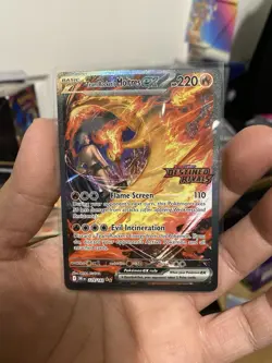 Pokemon TCG Team Rocket's Moltres ex Destined Rivals Stamped UPC Promo SET - Image 2
