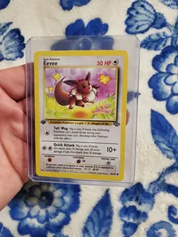 Pokemon TCG Eevee Jungle 51/64 Regular Common 1st Edition LP - Image 1