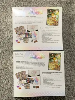 Pokemon Scarlet & Violet: Prismatic Evolutions Sealed Elite Trainer Box LOT of 2 - Image 2