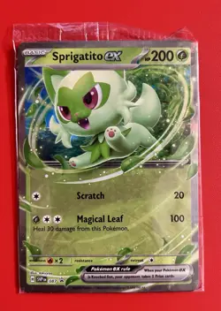 Sprigatito ex 087 Sv: Scarlet & Violet Promo Cards Holo SEALED Pokemon Card - Image 1