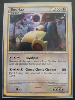 Pokemon TCG Snorlax 33/95 Call of Legends Good Condition - Image 1