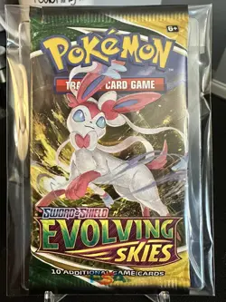 Pokemon 2021 Sword & Shield Evolving Skies Booster Pack Sylveon Nm M Umbreon - Image 1