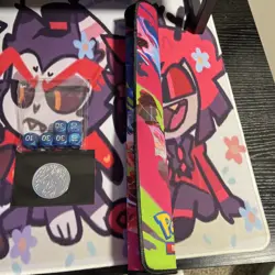 Pokemon Mega Charizard X UPC Metal Silver Coin, Play Mat, and Dice Only - Image 4