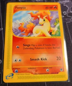 Pokemon TCG Ponyta Expedition Base Set 126/165, Regular Common Card - Image 1