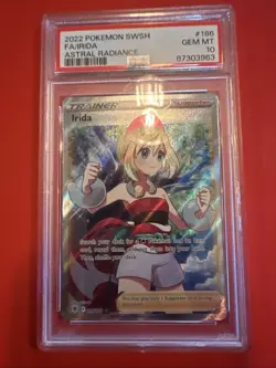 Pokemon Card | PSA 10 Irida Full Art Trainer 186/189 SWSH Astral Radiance - Image 1