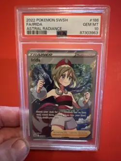 Pokemon Card | PSA 10 Irida Full Art Trainer 186/189 SWSH Astral Radiance - Image 3