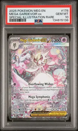 2025 POKEMON MEG EN-MEGA EVOLUTION #178 MEGA GARDEVOIR EX PSA 10 - Image 1