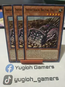 Yu-Gi-Oh Infinitrack Brutal Dozer X3 CHIM Common Light Played - Image 1
