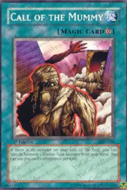 Yugioh! Call of the Mummy - PGD-038 - Common - 1st Edition Near Mint, English - Image 1