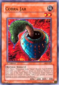 Yugioh! LP Cobra Jar - PGD-075 - Common - 1st Edition Lightly Played, English - Image 1