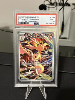 Pokemon TCG Ethan's Typhlosion Destined Rivals Illustration Rare Card PSA 9 - Image 1