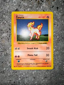 Pokemon TCG Cards SHADOWLESS Base Set Ponyta 60/102 EXC - Image 3