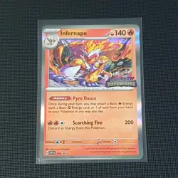 Pokemon TCG Card Infernape SVP116 Twilight Masquerade Prerelease Promo - Image 1