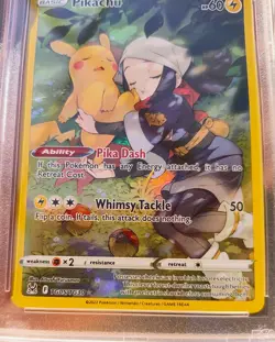 2022 Pokemon Lost Origin Full Art Holo Trainer Gallery #TG05 Pikachu PSA 9 Card - Image 4