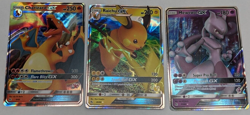 3x Pokemon Academy Stamped GX Cards: Charizard 9/68, Raichu 20/68, Mewtwo 31/68 - Image 1