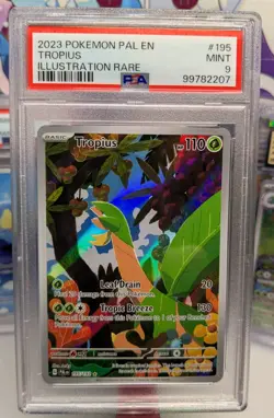 Tropius 195/193 Sv02: Paldea Evolved Holo Pokemon Card Graded PSA 9 Mint - Image 1